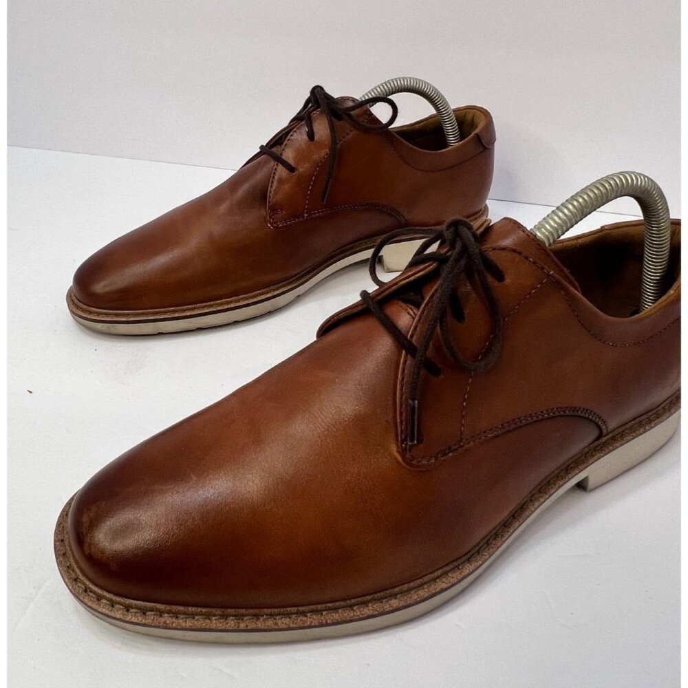 Florsheim Mens Leather Oxford Shoes 8M Brown Casual Dress Lace-Up Comfort Office